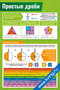 Простые дроби — плакат по математике, алгебре, геометрии